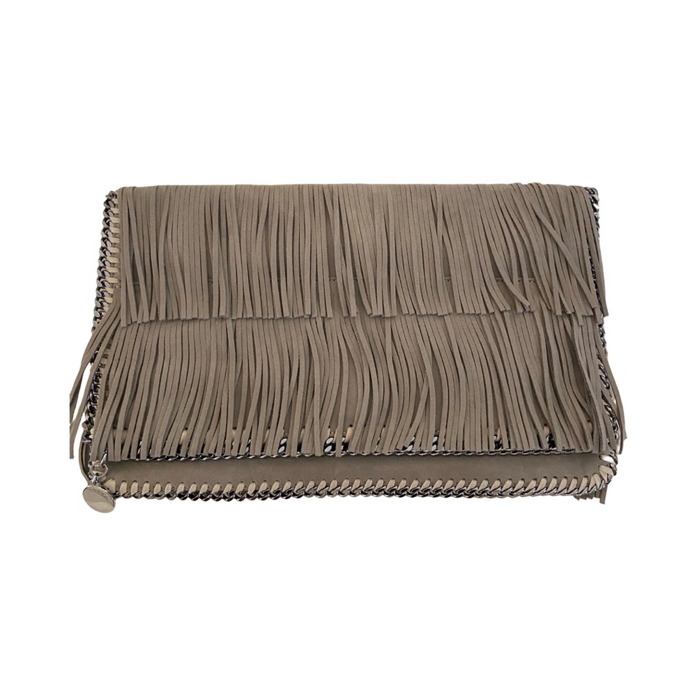 STELLA MCCARTNEY Falabella Vegan Fringe Clutch